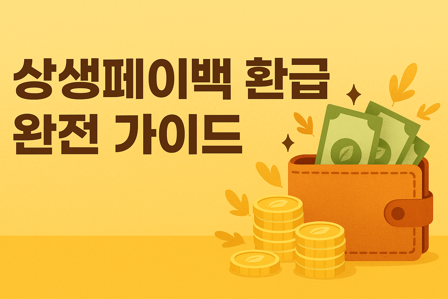 상생페이백 환급 완전 가이드 썸네일 - 민트 배경, 카드·캐시백 화살표·소상공인 상점 아이콘 / Sangsaeng Payback Refund Complete Guide Thumbnail