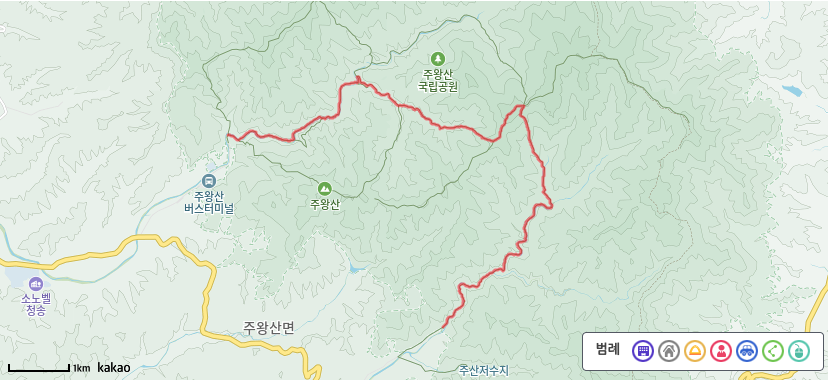 주왕산 절골 등산코스