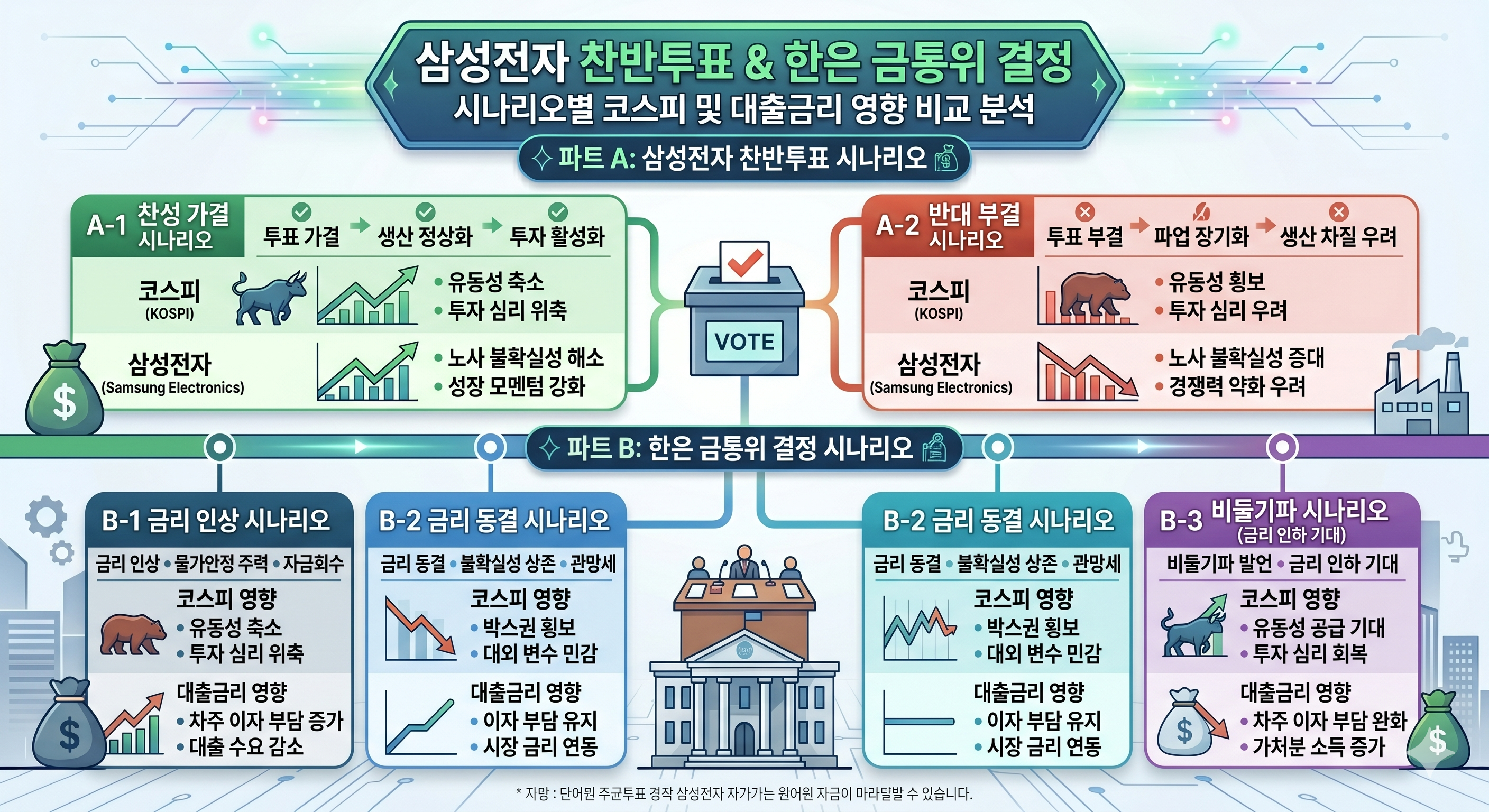 코스피와 대출금리 영향 비교
