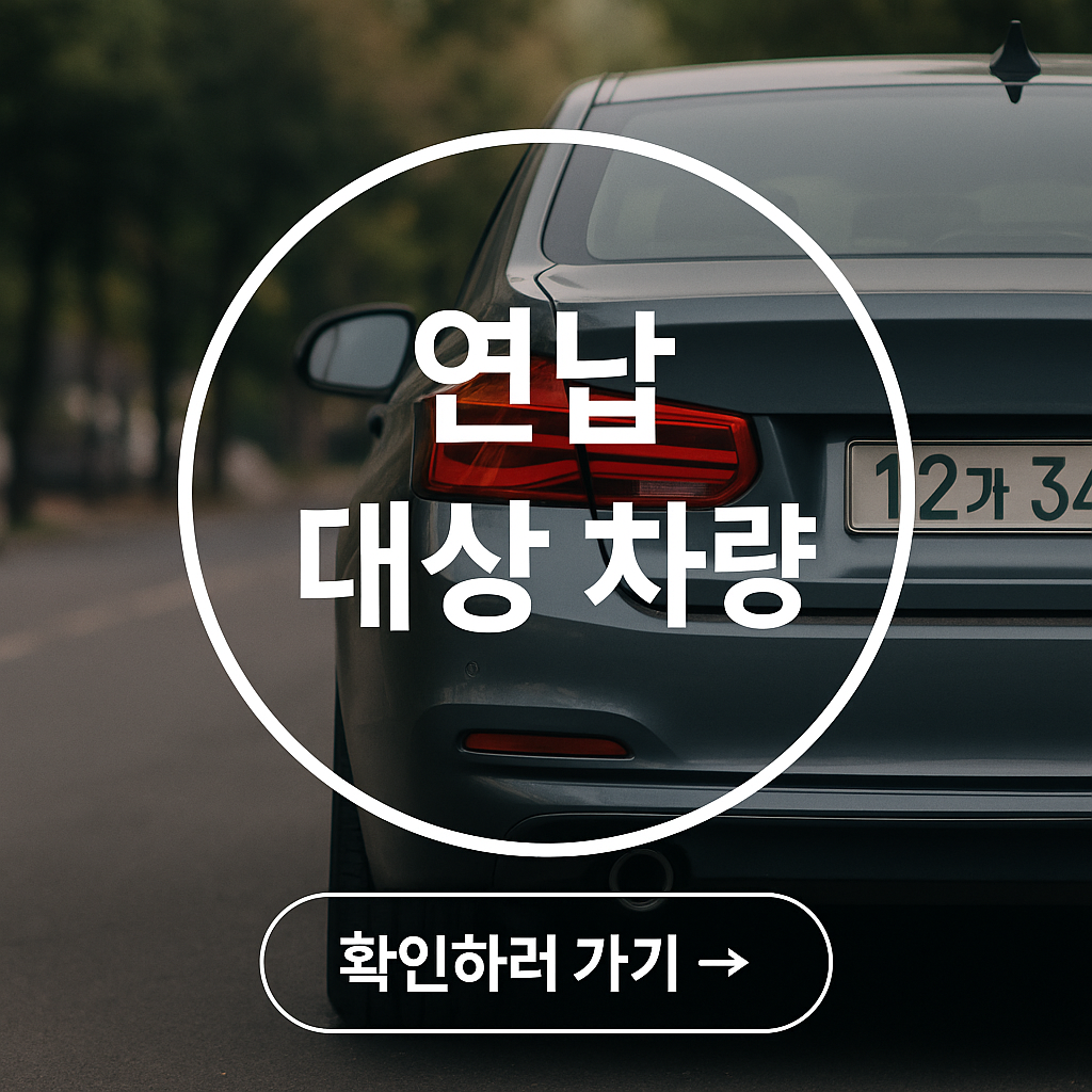 연납대상 차량 확인