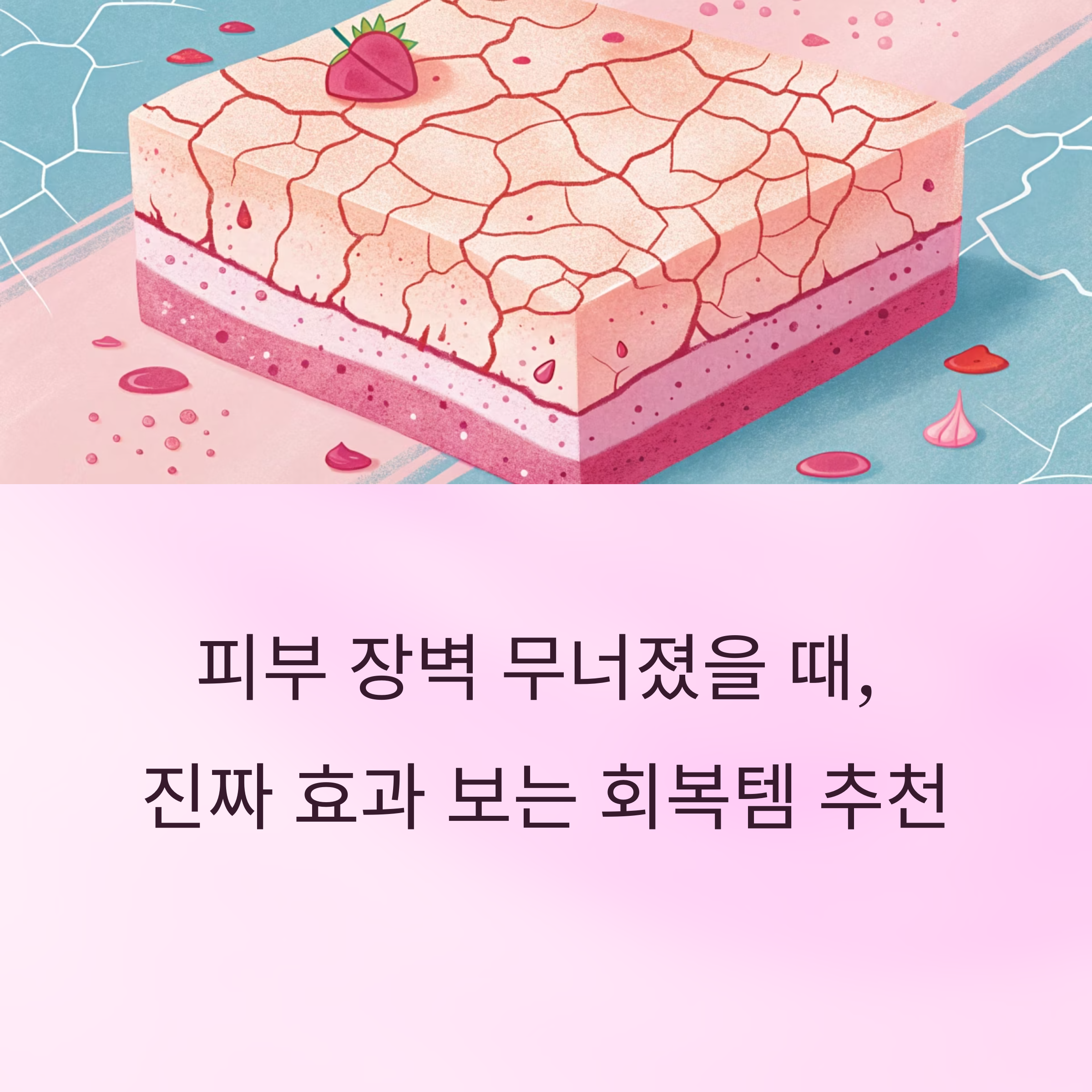 무너진 피부장벽 회복템