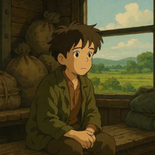 열차를 타고 있는 사샤