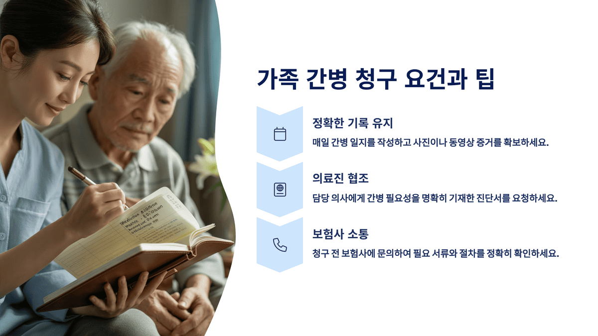 가족 간병 청구 요건과 팁