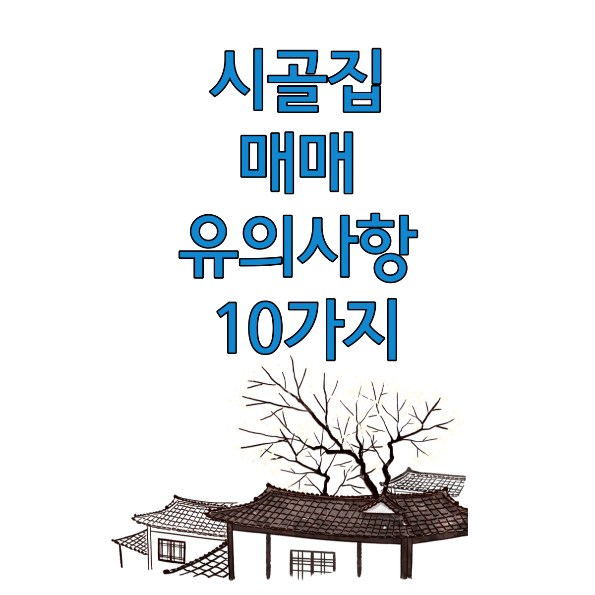 시골집매매유의사항