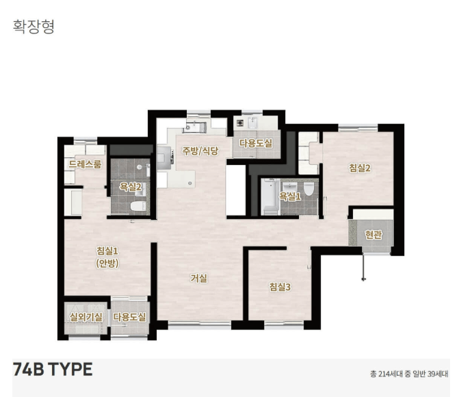 74b 평면도