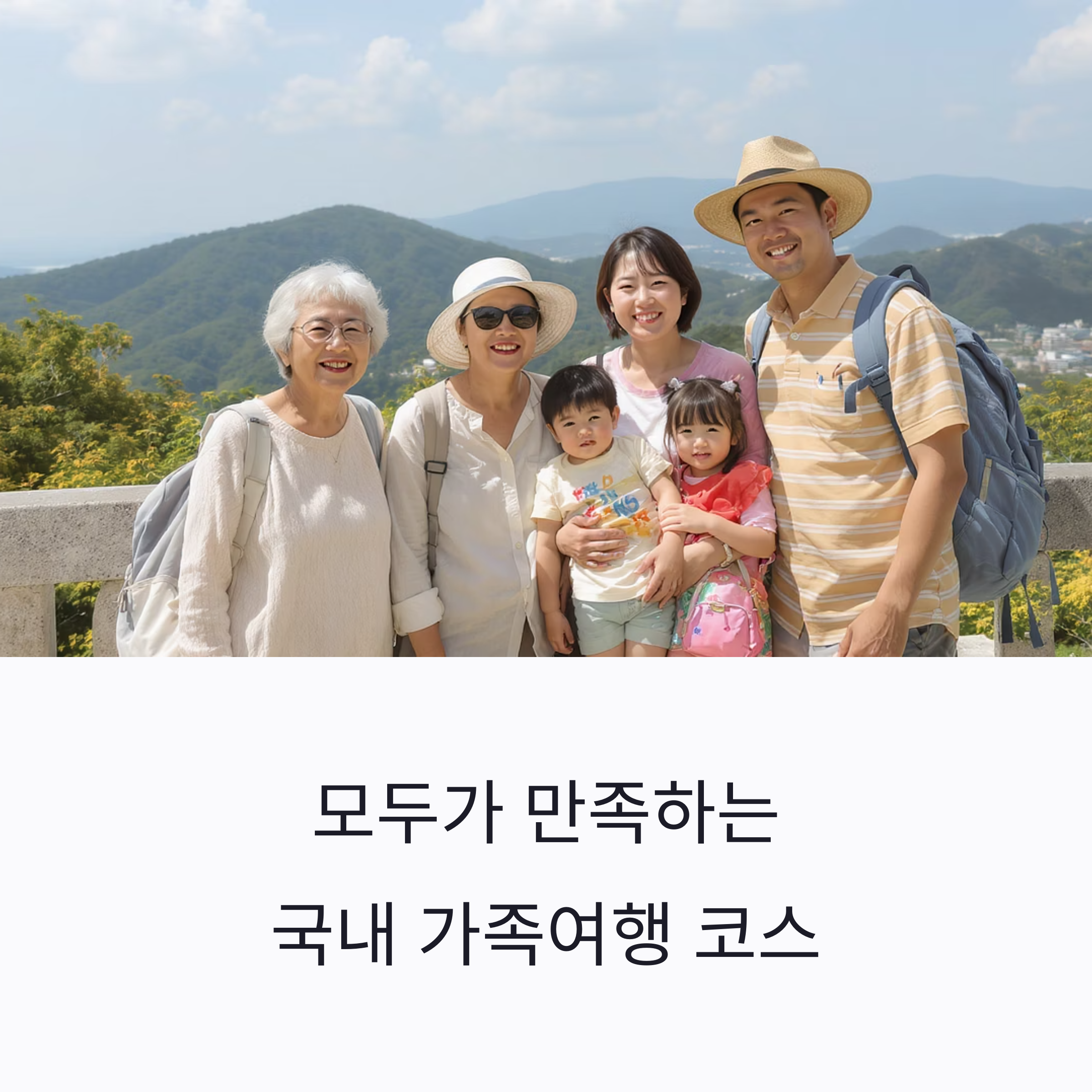 국내 가족여행 코스
