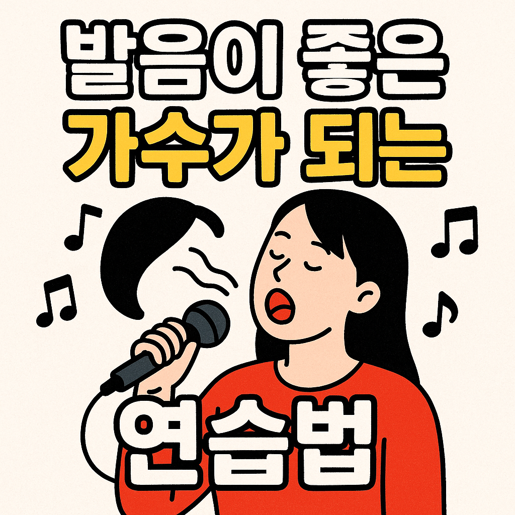 발음이 좋은 가수가 되는 연습법 사진