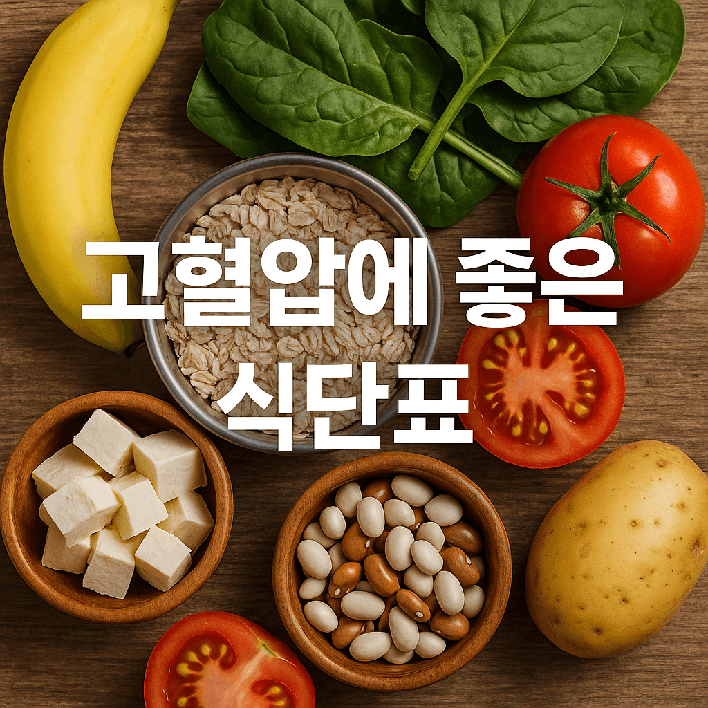 고혈압에 좋은 식단표