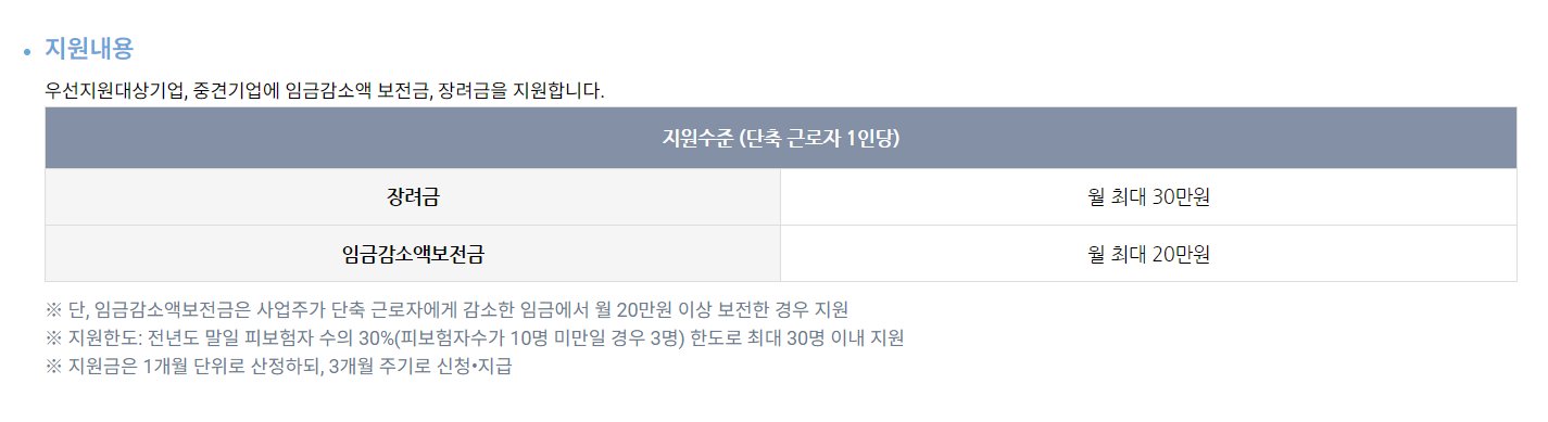 워라벨 일자리 장려금
