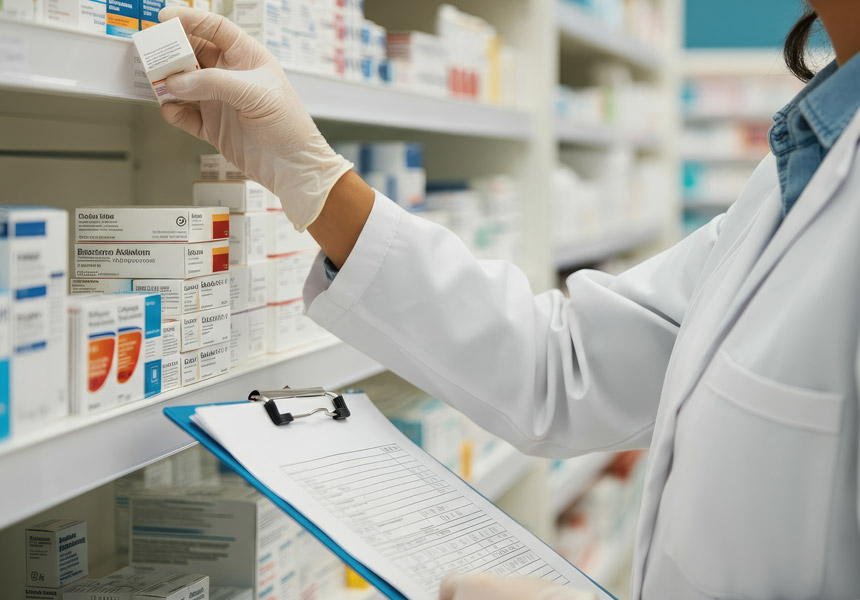 휴일에도 문을 여는 약국 간판과 내부 모습