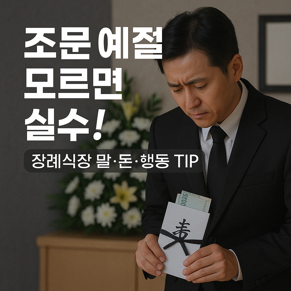 조문 예절 모르면 실수! 장례식장 말·돈·행동 TIP