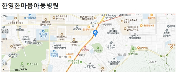 대구 달빛어린이병원 위치, 전화번호 명단