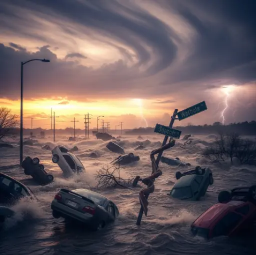 홍수가-나서-차들이-떠내려가는-꿈해몽