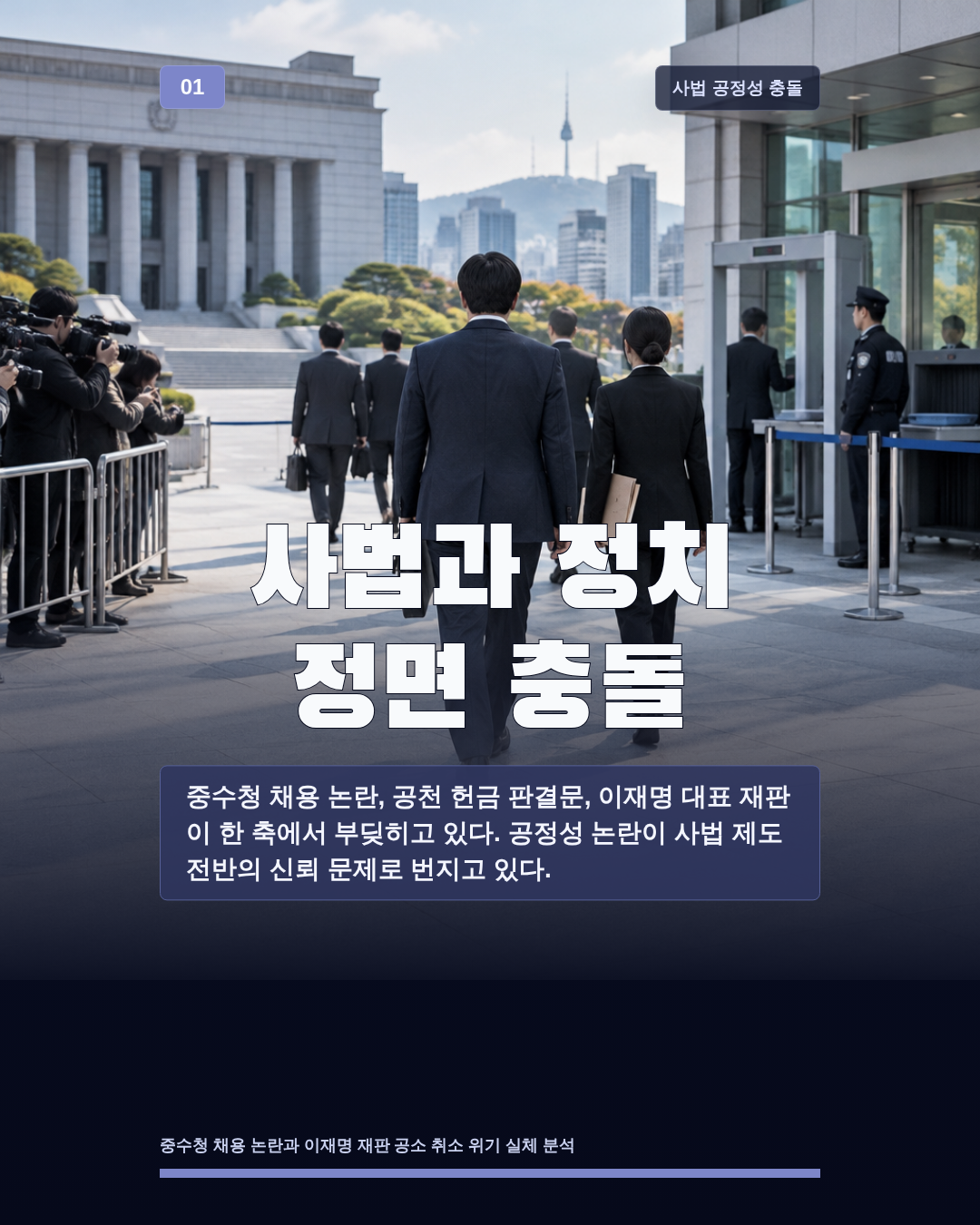 사법과 정치 정면 충돌