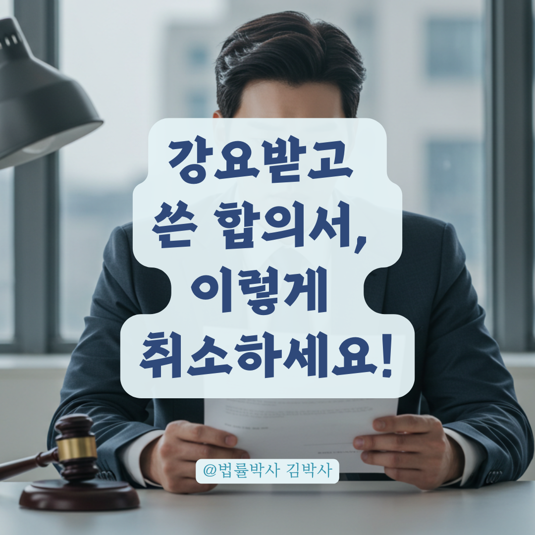 무혐의 받았는데 합의금 냈다면? 강요에 의한 합의서, 취소 가능한 기준 정리.