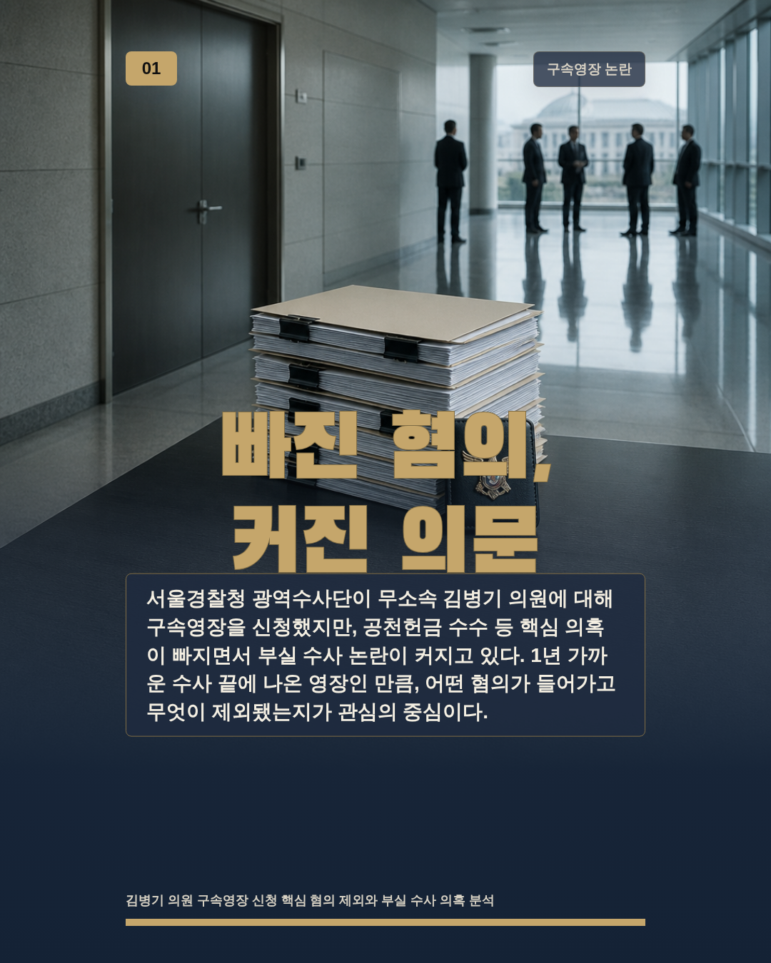 빠진 혐의, 커진 의문
