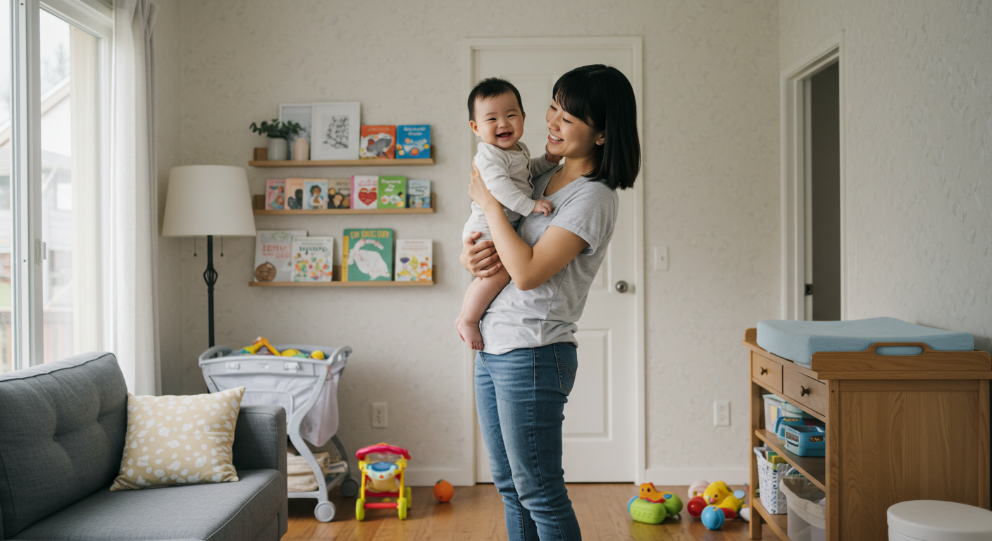 엄마와 100일 아기