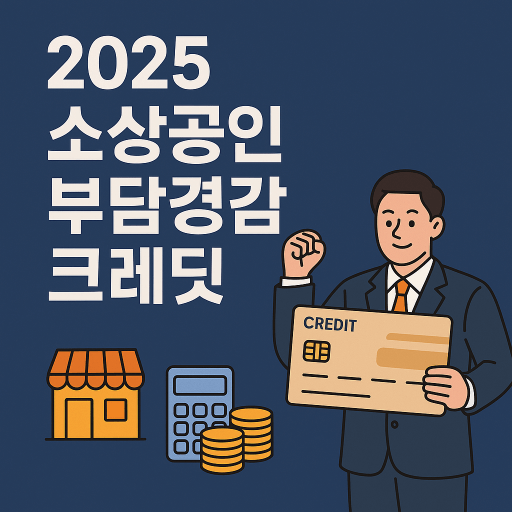 2025년 소상공인 부담경감 크레딧 신청 방법&middot;사용처 등 총정리
