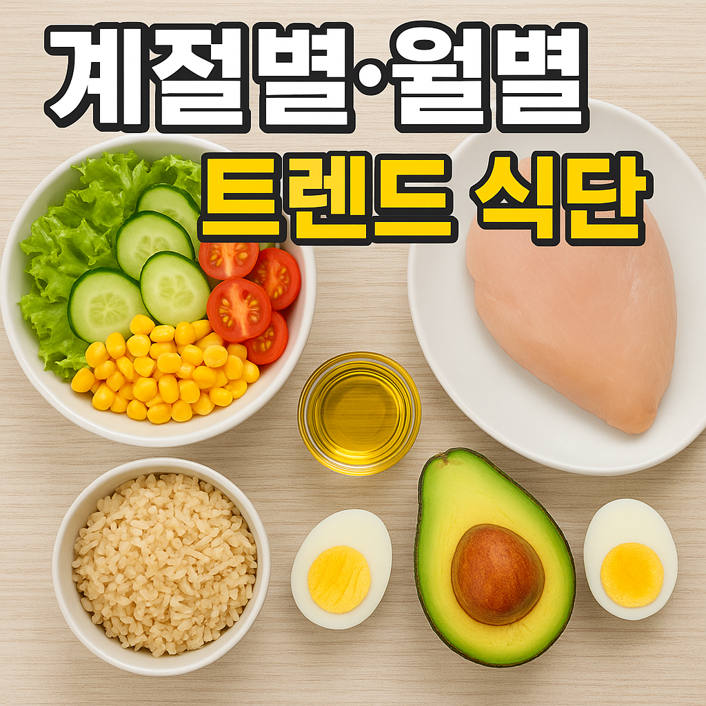 계절별 월별 트렌드 식단