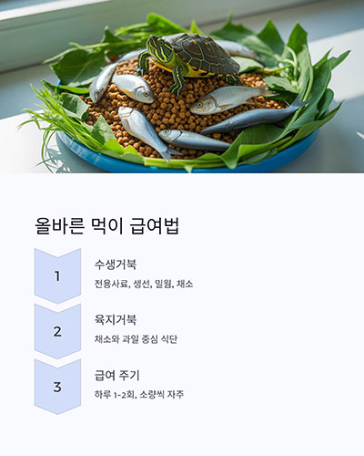 먹이는 어떻게 주어야 하나요?