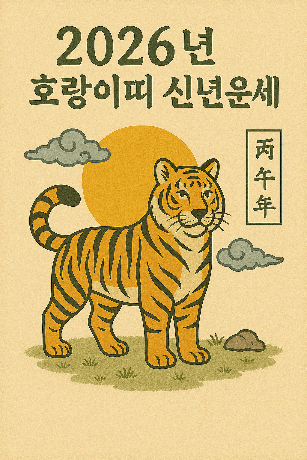 2026년 호랑이띠 신년운세 이미지
