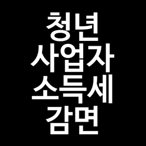청년 사업자 소득세 감면