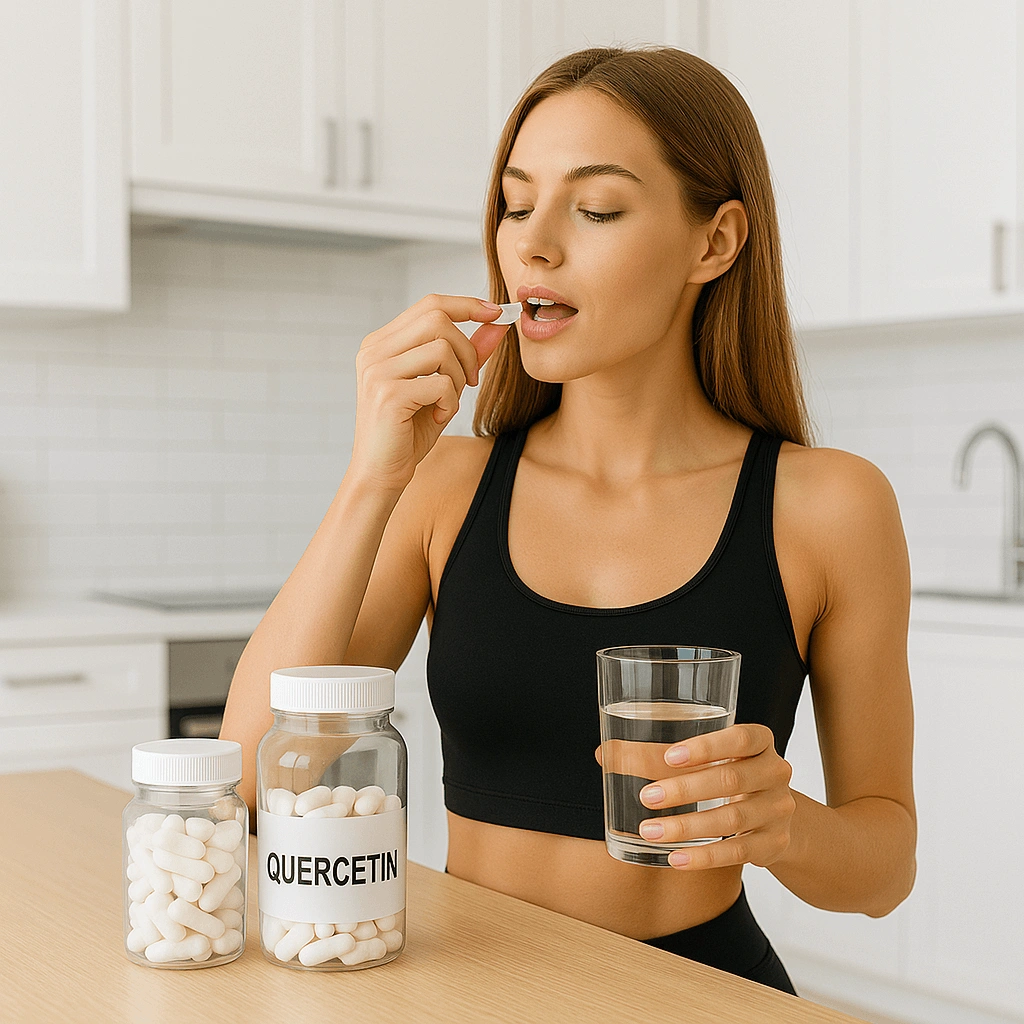 퀘르세틴을-복용중인-여성