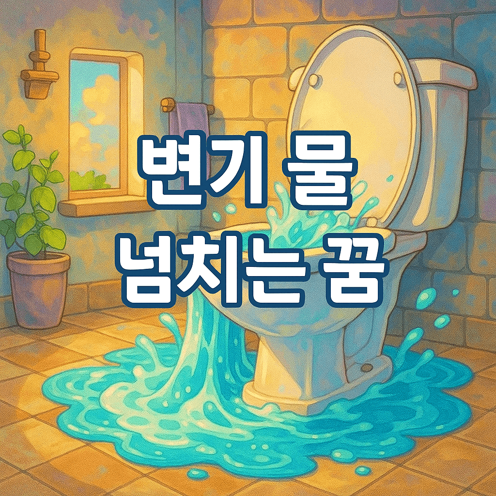 변기 물 넘치는 꿈 해몽