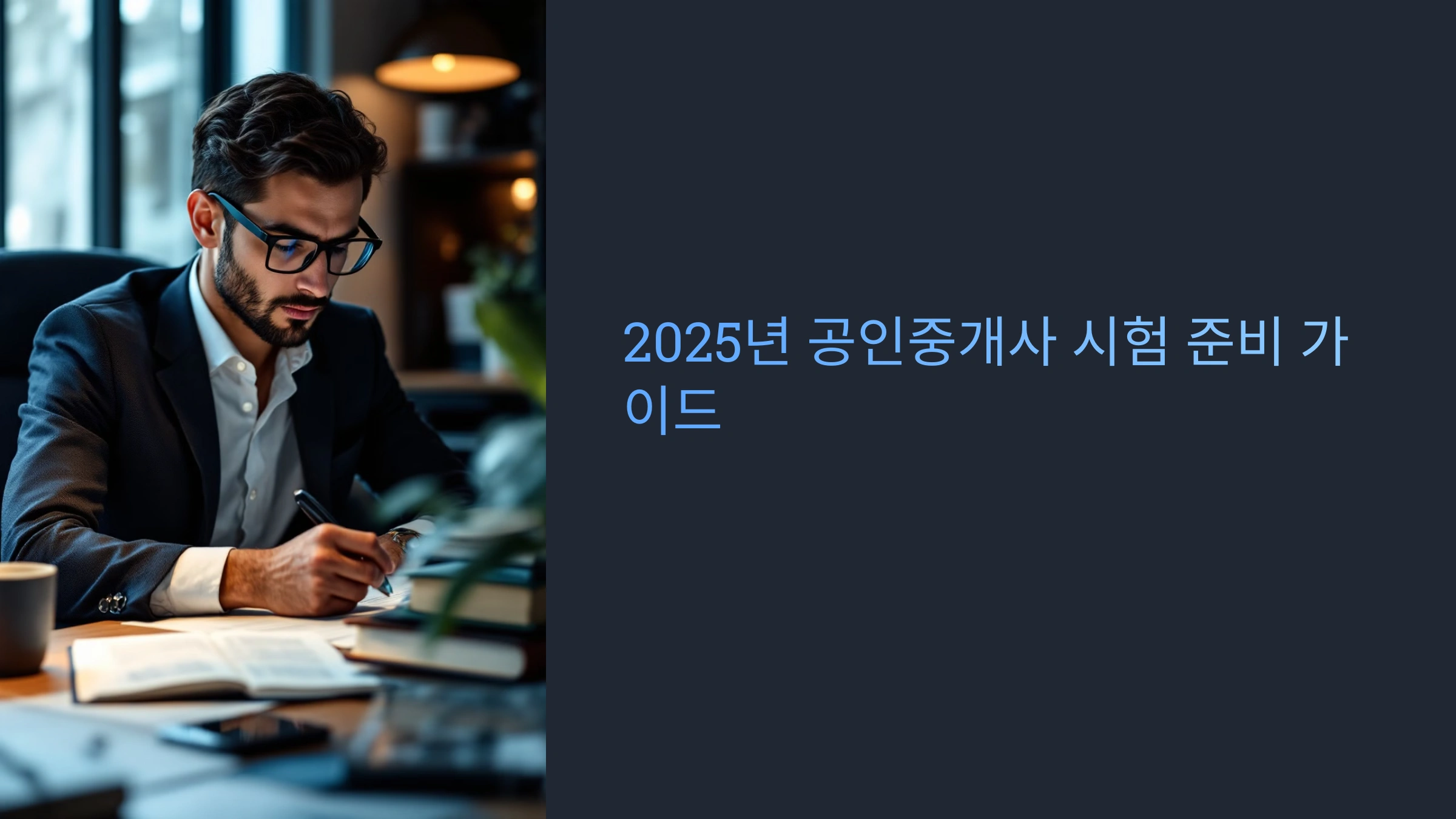 📅 2025년 공인중개사 시험일정과 준비 꿀팁