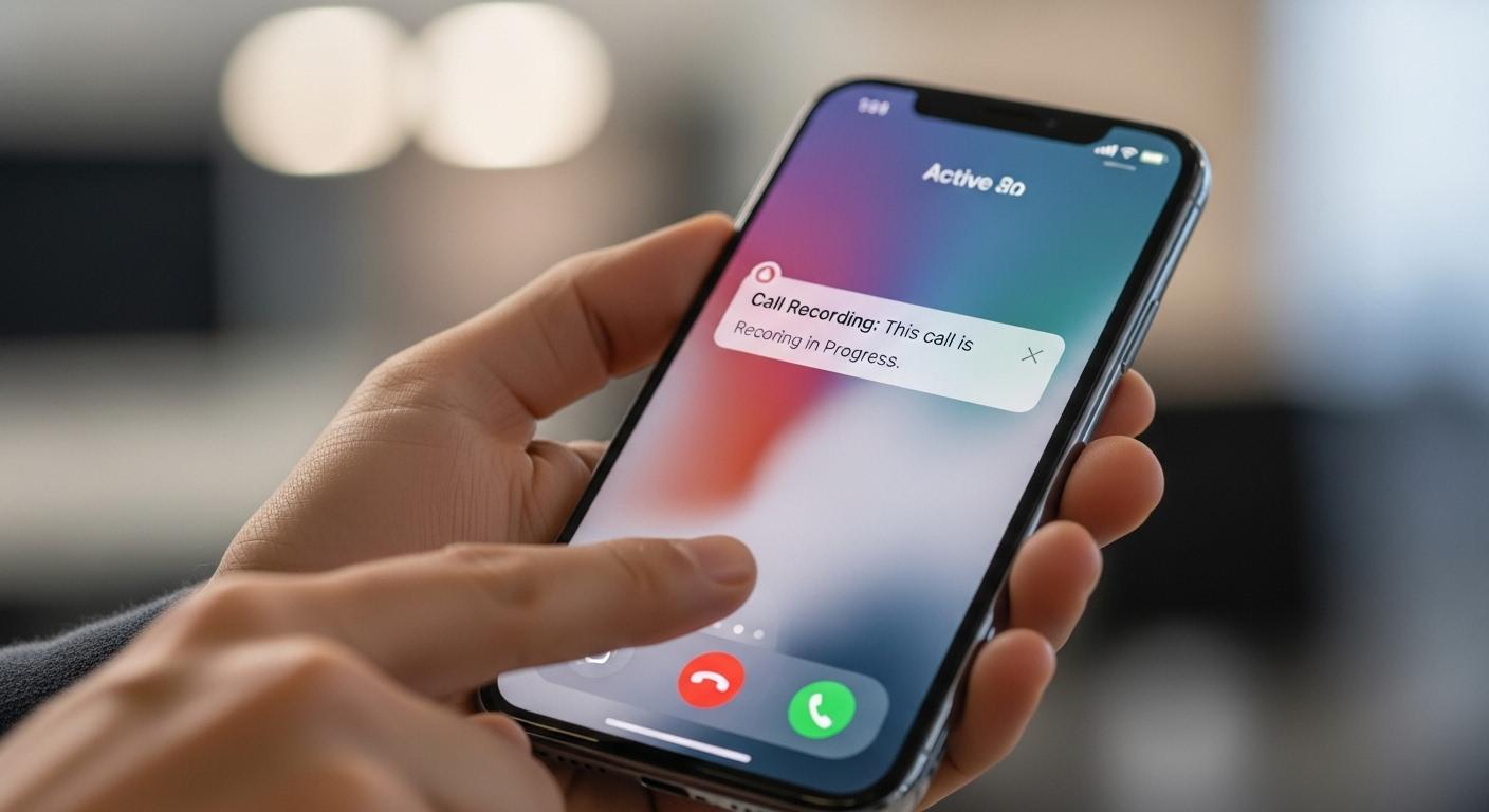 아이폰 통화녹음 고지