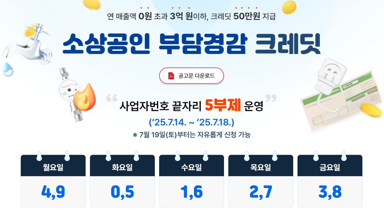 소상공인 크레디트 신청기간 및 방법