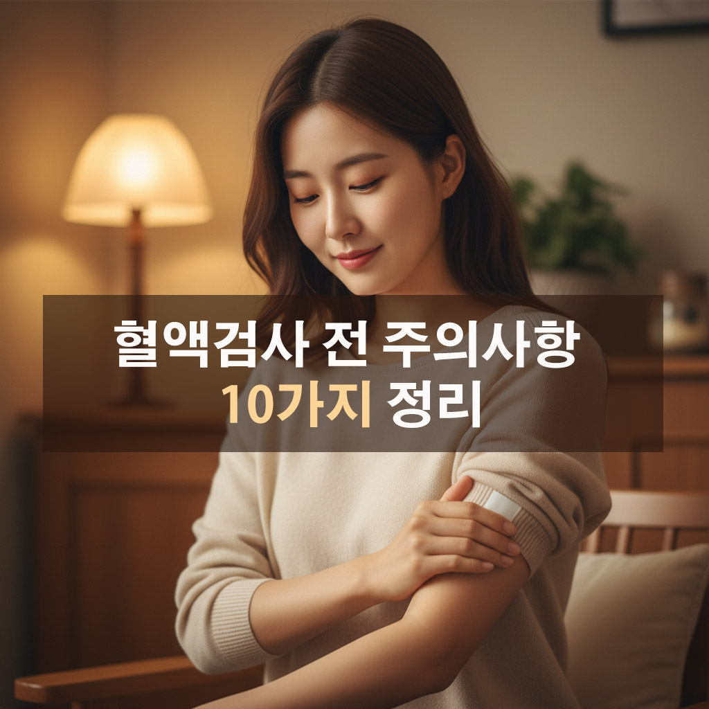 혈액검사 전 주의사항 10가지 정리