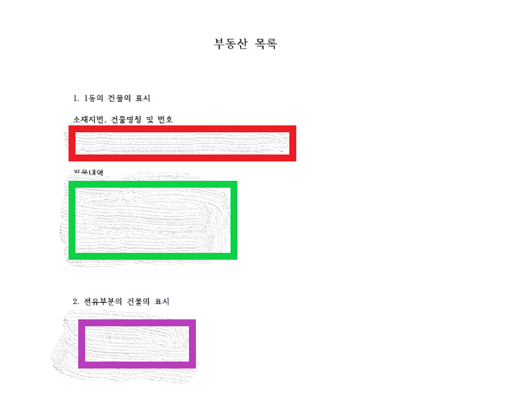 임차권등기명령부동산목록작성법