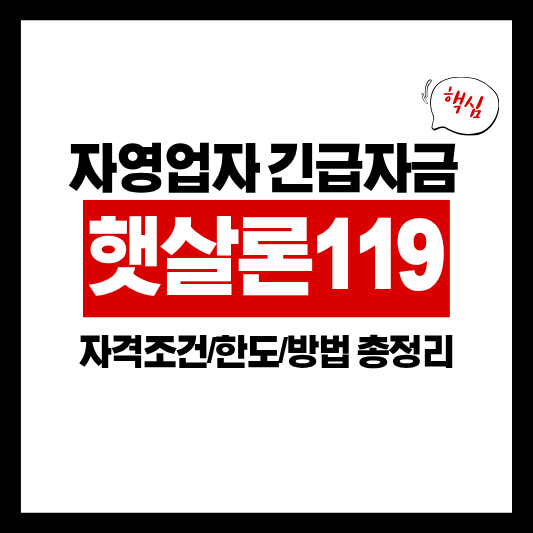 햇살론119 총정리