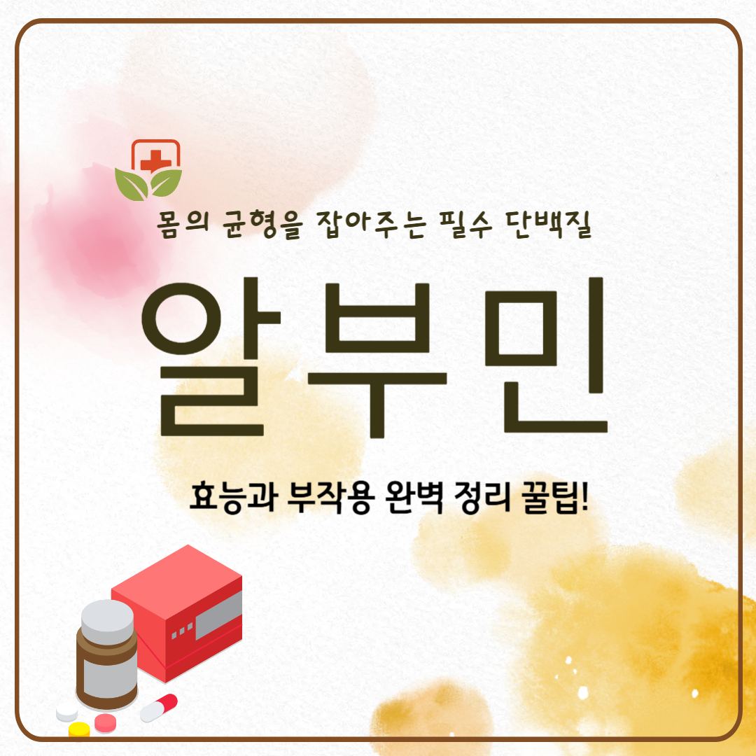 알부민 효능과 부작용, 이거 먹어야 할까?! 🤔