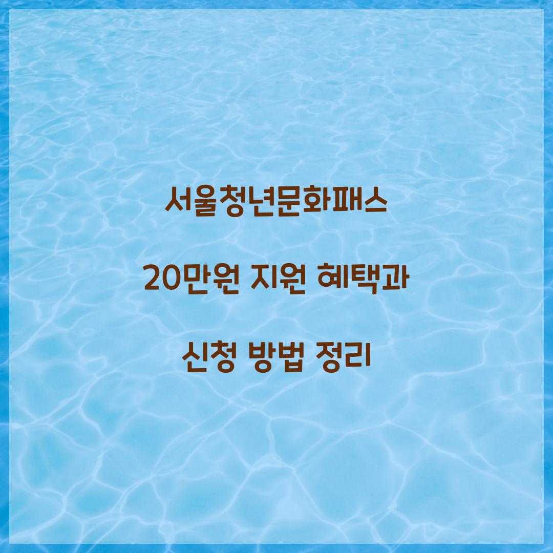 서울청년문화패스