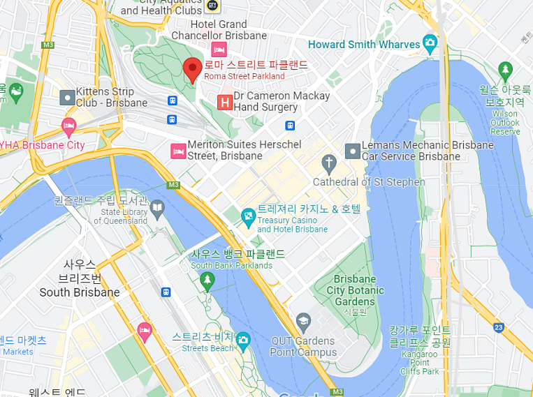 로마스트리트 파크랜드 지도