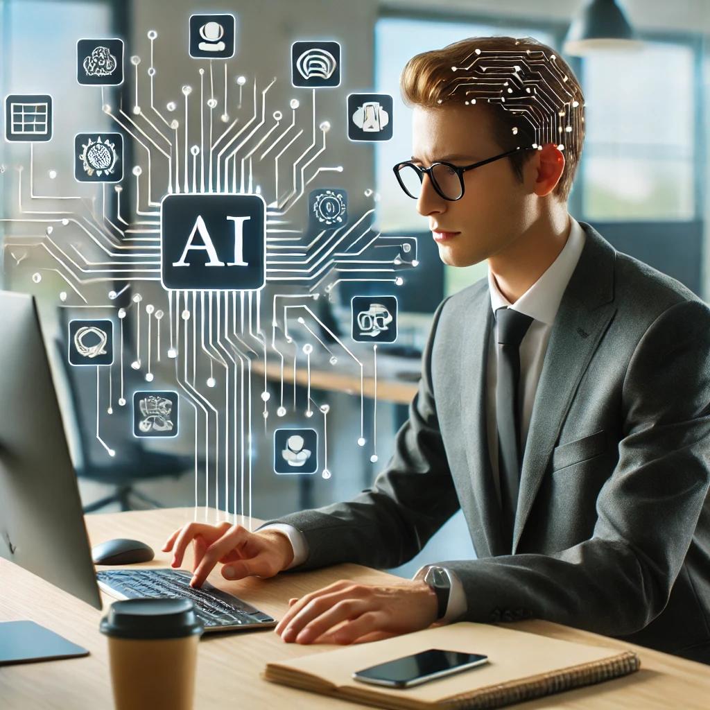 AI 로 업무하는 직원