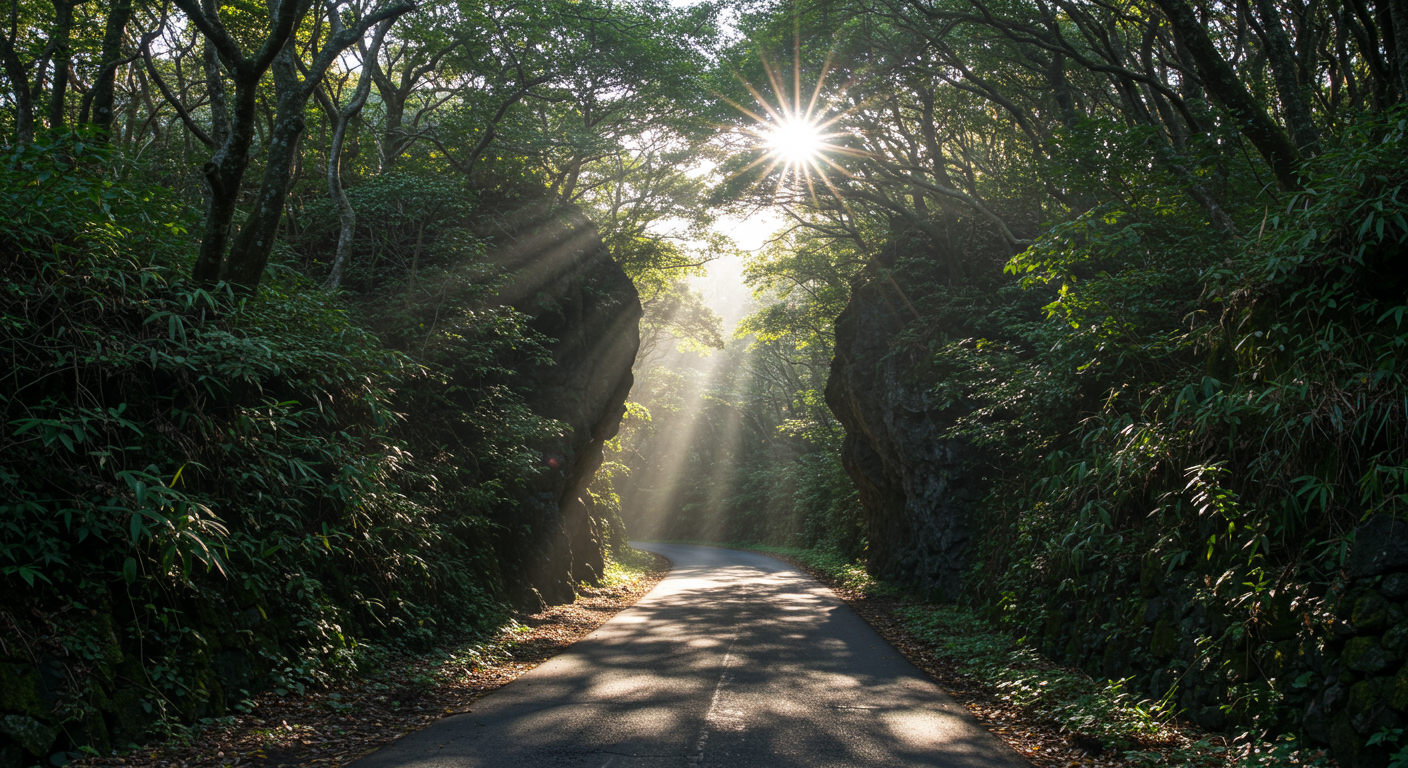 제주 조천읍 와산리 곶자왈 숲길