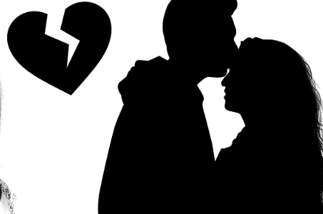 이혼소송절차 사례를 비유하는 이미지로 남녀 간의 이별을 암시하는 이미지입니다.