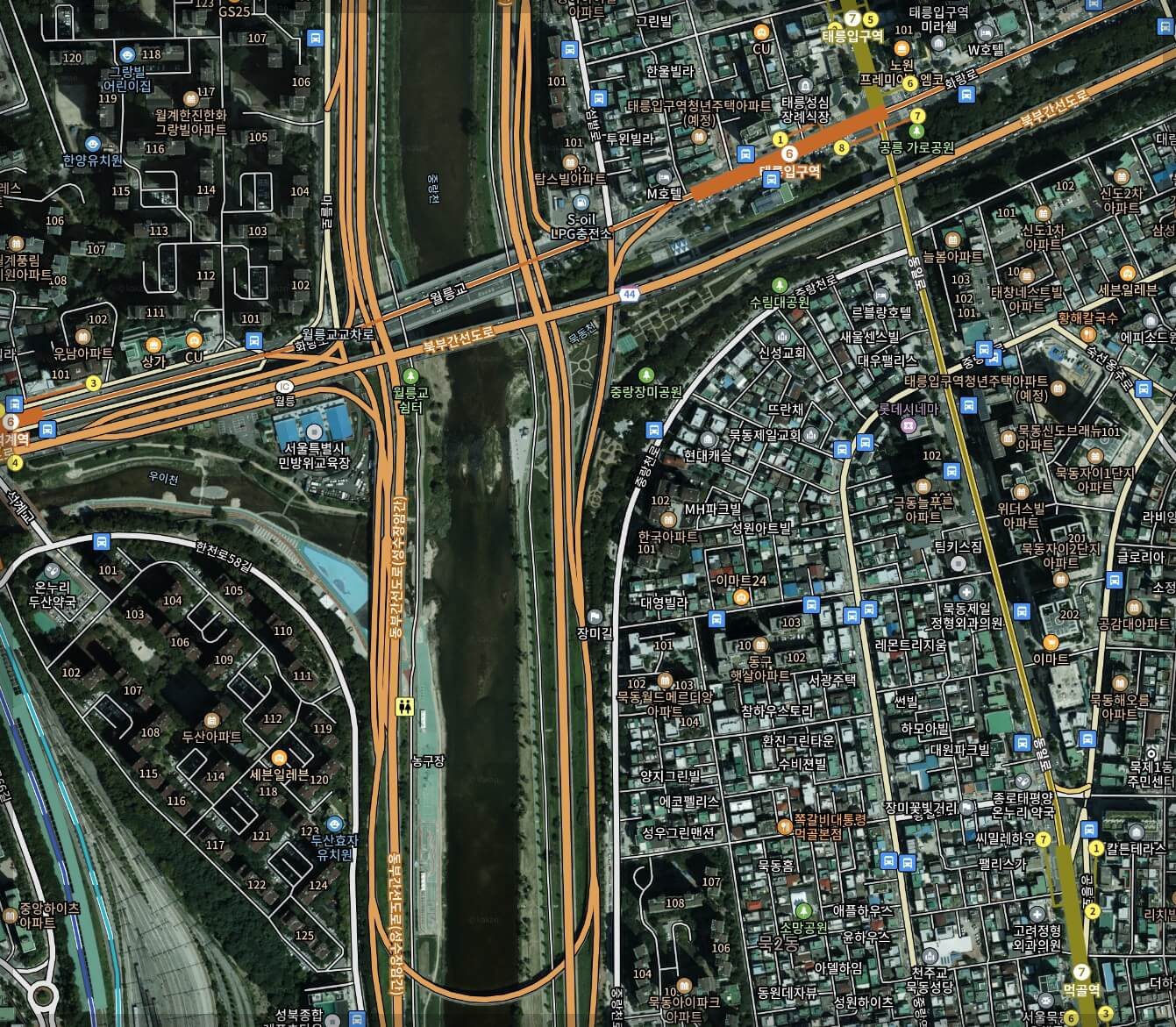 서울장미축제 가는길 교통통제안내