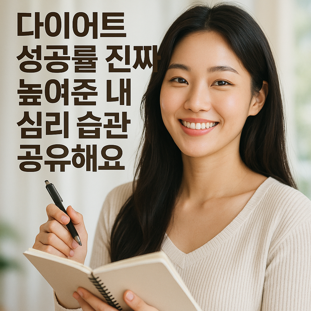 다이어트 성공률 진짜 높여준 내 심리 습관 공유