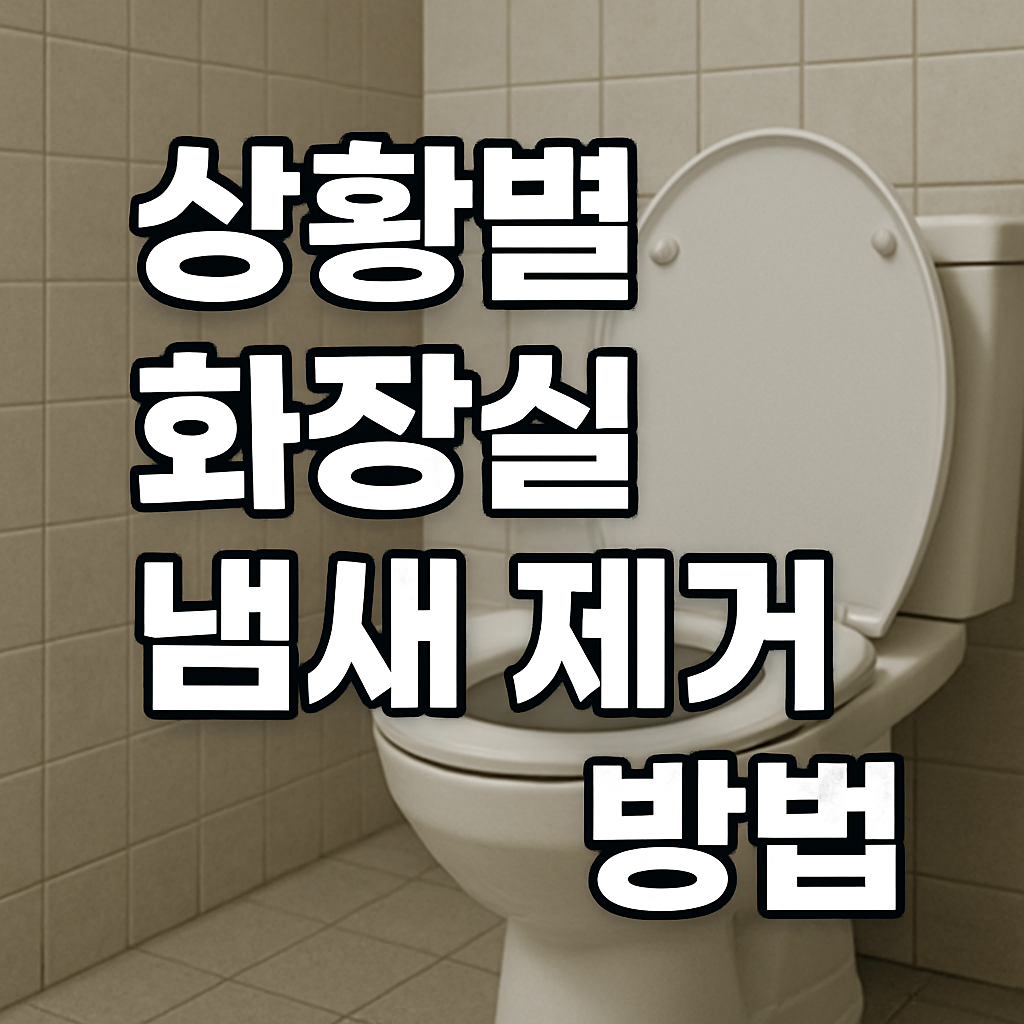 상황별 화장실 냄새 제거 방법