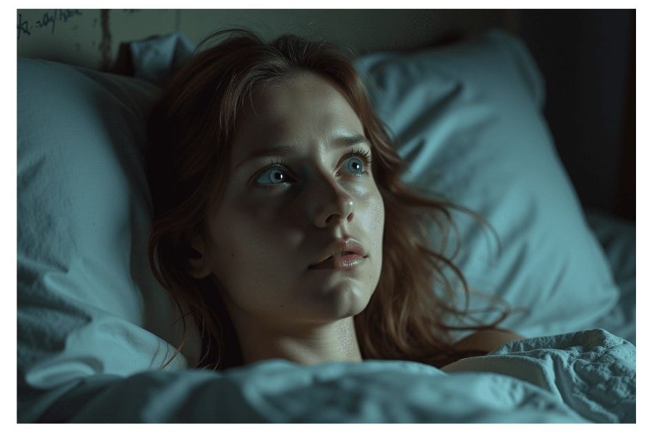 불면증이 있는 여자 이미지
