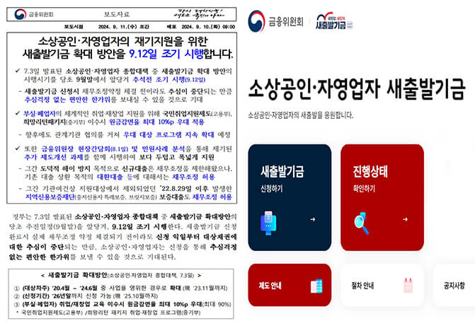 소상공인 재기지원 새출발기금 확대 방안 주요내용 및 신청방법 (+12일부터)
