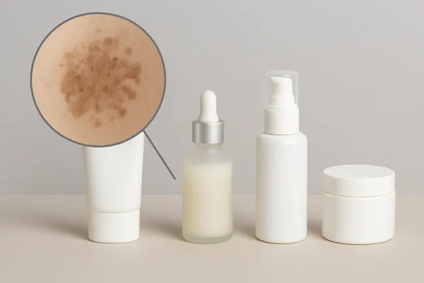 기미 화장품과 피부 확대컷