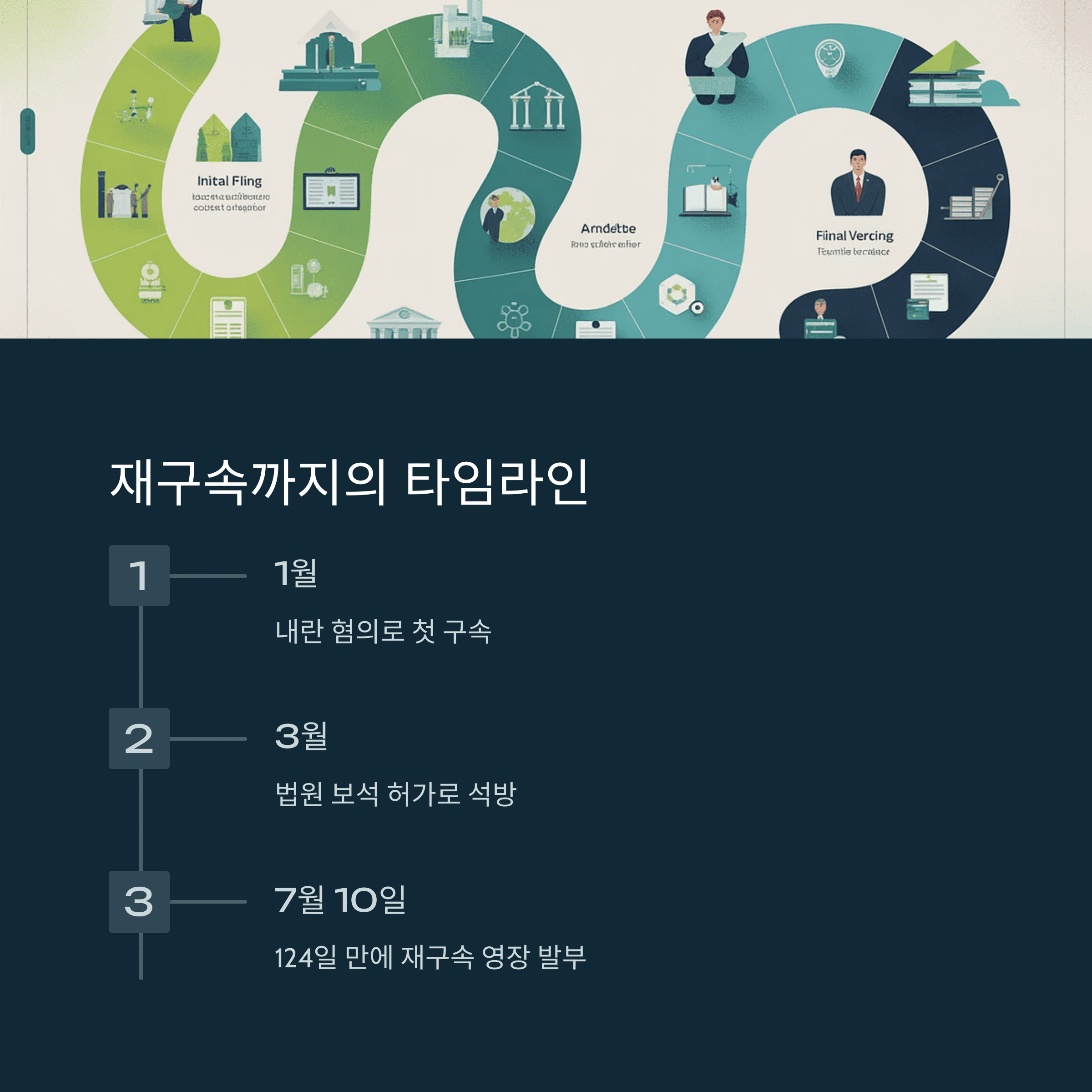 윤설열 전 대통령 124일 만에 재구속