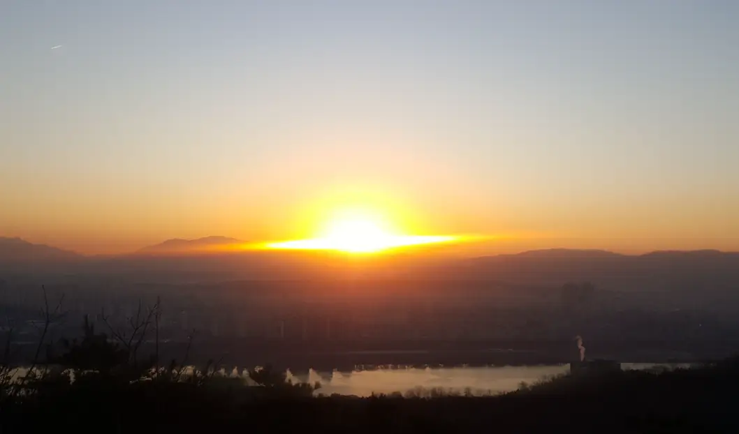 아차산 용마산 해돋이