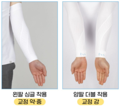 슬리브 착용사진