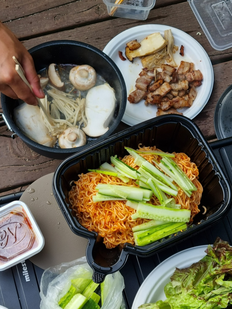 백마언니코펠_삼겹살